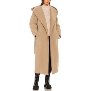 Goldbergh Tan Hooded Coat